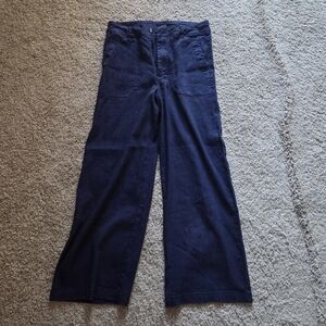 Kut from the Kloth Deep Navy Wide-Leg Trousers